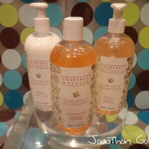 Crabtree & Evelyn Ginger Spice Shower Gel Hand Wash Body Lotion 500mL 16.9Oz NEW